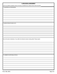 Form PC-2.5 &quot;Decision-Making Assessment Tool (For Limited Guardianship or Guardianship)&quot; - Rhode Island, Page 2