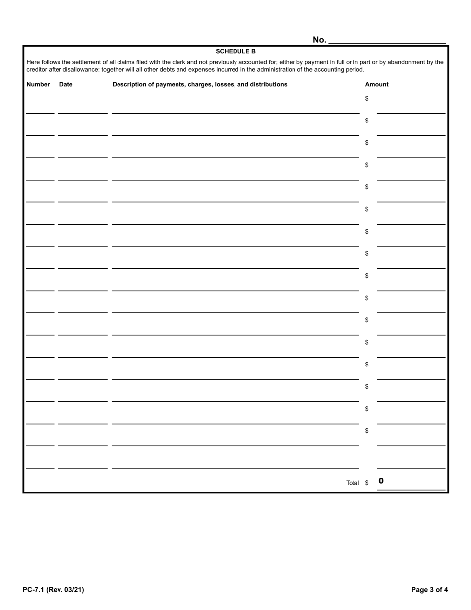 Form PC-7.1 Account - Rhode Island, Page 3