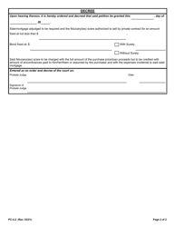 Form PC-4.2 Petition for the Sale or Mortgage of Real Estate - Rhode Island, Page 2