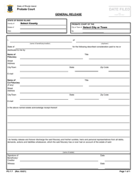 Form PC-7.7 &quot;General Release&quot; - Rhode Island