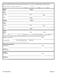 Form PC-1.9 &quot;Petition for Voluntary Informal Executor&quot; - Rhode Island, Page 2