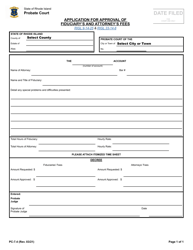 Form PC-7.4 &quot;Application for Approval of Fiduciary's and Attorney's Fees&quot; - Rhode Island