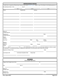 Form PC-2.4 Notice of Limited Guardianship or Guardianship - Rhode Island, Page 2