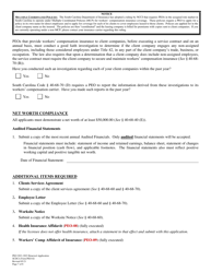 SCDCA Form PEO-02 Professional Employer Organization Renewal License Application - South Carolina, Page 7