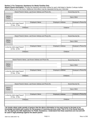 DSS Form 3800 Temporary Assistance for Needy Families (TANF) Application/Supplemental Nutrition Assistance Program (Snap) Application/Refugee Cash Assistance (Rca) Application - South Carolina, Page 10