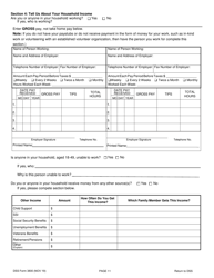 DSS Form 3800 Temporary Assistance for Needy Families (TANF) Application/Supplemental Nutrition Assistance Program (Snap) Application/Refugee Cash Assistance (Rca) Application - South Carolina, Page 11