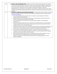 Form HE-0020 Application for a New Program - Tennessee, Page 5