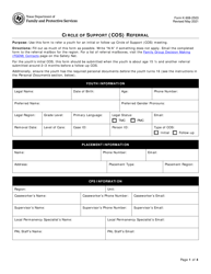 Form K-908-2503 Circle of Support (Cos) Referral - Texas