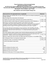 Form TCEQ-20322 Mswfl 40 Cfr Part 60, Subpart Www Reporting Submittal Form - Texas, Page 14