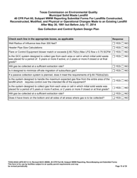 Form TCEQ-20322 Mswfl 40 Cfr Part 60, Subpart Www Reporting Submittal Form - Texas, Page 15