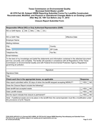 Form TCEQ-20322 Mswfl 40 Cfr Part 60, Subpart Www Reporting Submittal Form - Texas, Page 21