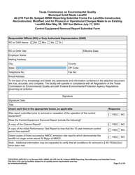 Form TCEQ-20322 Mswfl 40 Cfr Part 60, Subpart Www Reporting Submittal Form - Texas, Page 23