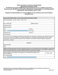 Form TCEQ-20322 Mswfl 40 Cfr Part 60, Subpart Www Reporting Submittal Form - Texas, Page 33