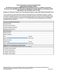 Form TCEQ-20322 Mswfl 40 Cfr Part 60, Subpart Www Reporting Submittal Form - Texas, Page 36
