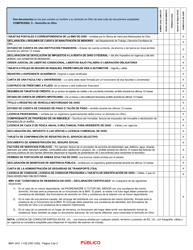 Formulario BMV2431 &quot;Lista De Documentos Aceptables Conformidad De La Tarjeta De Identificacion Y De La Licencia De Conducir&quot; - Ohio (Spanish), Page 2