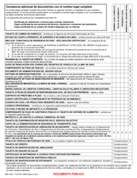 Formulario BMV2421 Lista De Documentos Aceptables Tarjeta De Identificacion Y De Licencia De Conducir Estandares - Ohio (Spanish), Page 2