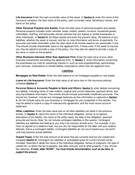 Instructions for Personal Net Worth Statement - Ohio, Page 2