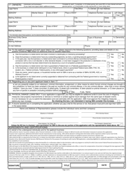 SBA Form 5 &quot;Disaster Business Loan Application&quot;, Page 2