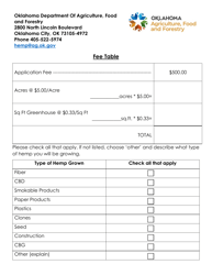 Hemp Grower License Application - Oklahoma, Page 4