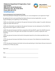 Hemp Grower License Application - Oklahoma, Page 5