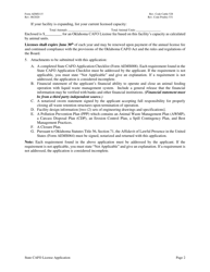 Form AEMS115 Concentrated Animal Feeding Operation (Cafo) License Application - Oklahoma, Page 2