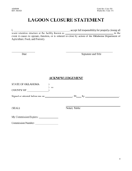 Form AEMS009 Concentrated Animal Feeding Operation (Cafo) License Transfer Application - Oklahoma, Page 4
