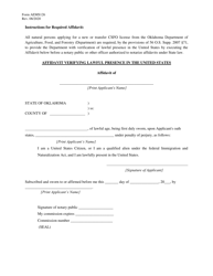Form AEMS126 Concentrated Swine Feeding Operation (Csfo) License Application - Oklahoma, Page 4