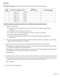 Form AEMS141A Poultry Feeding Operation Registration Transfer - Oklahoma, Page 3