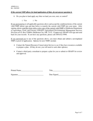 Form AEMS141A Poultry Feeding Operation Registration Transfer - Oklahoma, Page 6