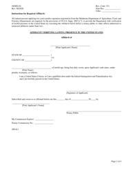 Form AEMS144 Expanding Poultry Feeding Operation Registration Application - Oklahoma, Page 3