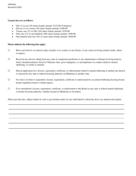 Form AEMS164 Commercial Pet Breeders Application - Oklahoma, Page 2