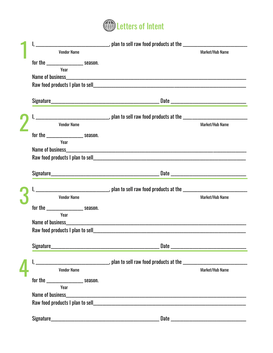 Farmers Market / Hub Registration Application - Oklahoma, Page 3