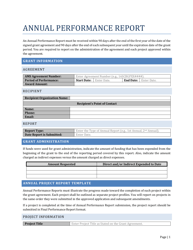 Annual Performance Report