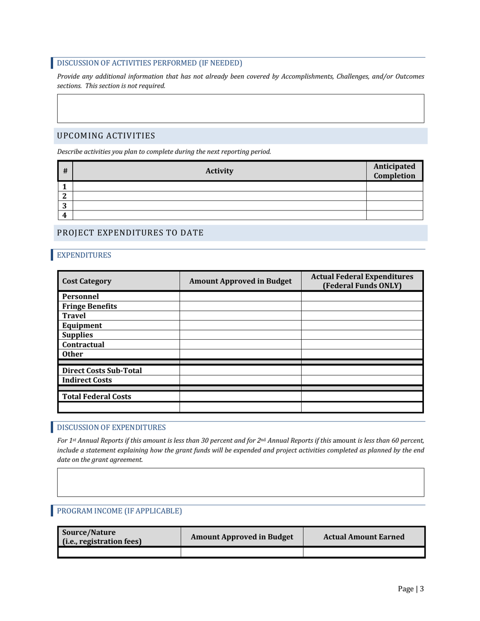 Annual Performance Report, Page 3