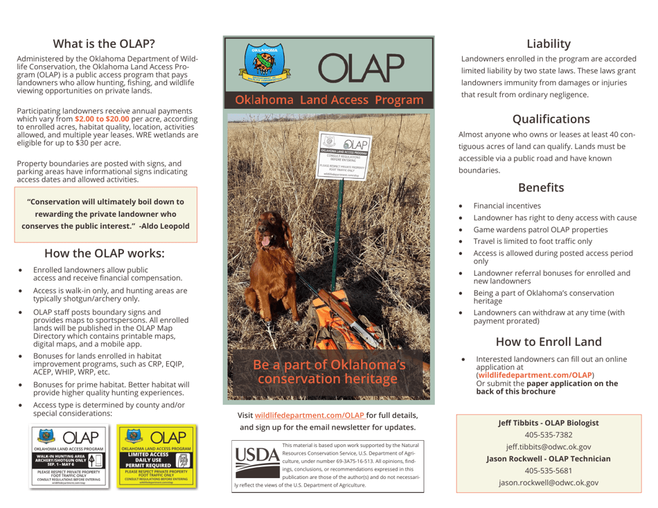 Oklahoma Landowner Application Form Oklahoma Land Access Program