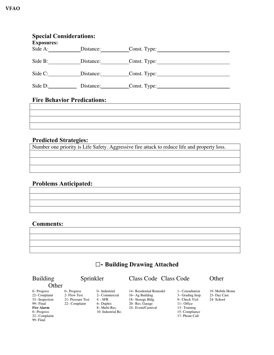Fire Department Pre-incident Plan - Volunteer Firefighters Association Oklahoma - Oklahoma, Page 3