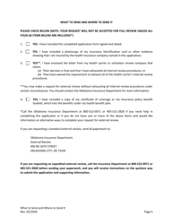 External Review Request Form - Oklahoma, Page 5