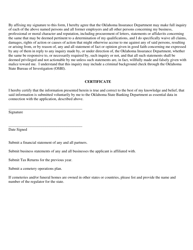 Application for Authority to Acquire Control of an Existing Cemetery - Oklahoma, Page 6