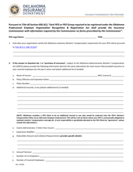 Workers Compensation Questionnaire - Oklahoma