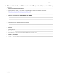 Workers Compensation Questionnaire - Oklahoma, Page 2