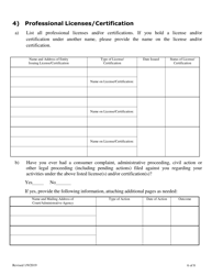 Employment Application - Oklahoma, Page 6