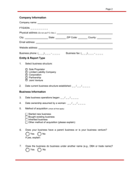 Women Business Enterprise (Wbe) Certification Application - Ohio, Page 2