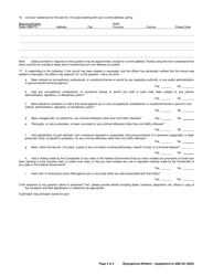 Form REA-AMC-03 Biographical Affidavit to Support Form Rea-AMC-02 - Oklahoma, Page 3