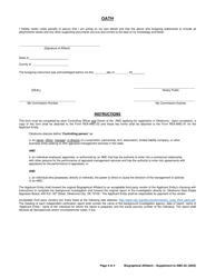 Form REA-AMC-03 Biographical Affidavit to Support Form Rea-AMC-02 - Oklahoma, Page 4