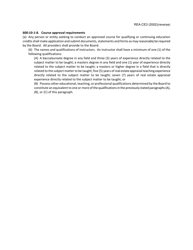 Form REA-CE3 Application for Approval of Instructor - Oklahoma, Page 2