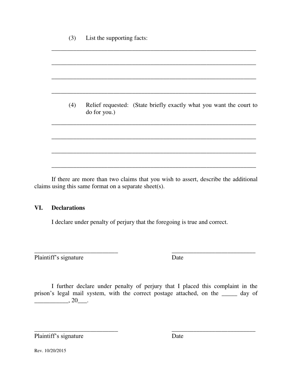 Pro Se Prisoner Civil Rights Complaint - Oklahoma, Page 8