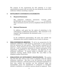 Settlement Conference Order - Oklahoma, Page 2
