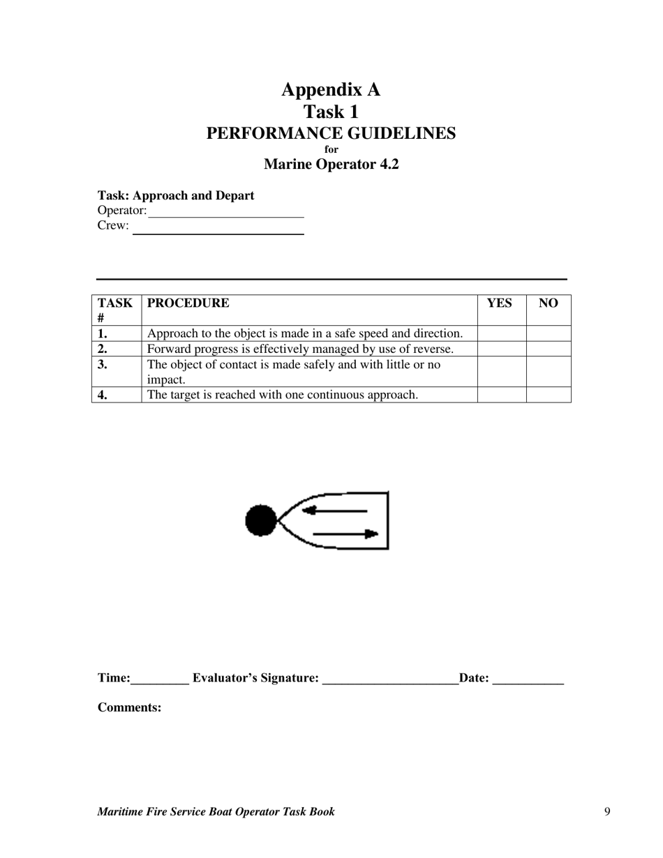 Maritime Fire Service Boat Operator Task Book - Oregon, Page 9