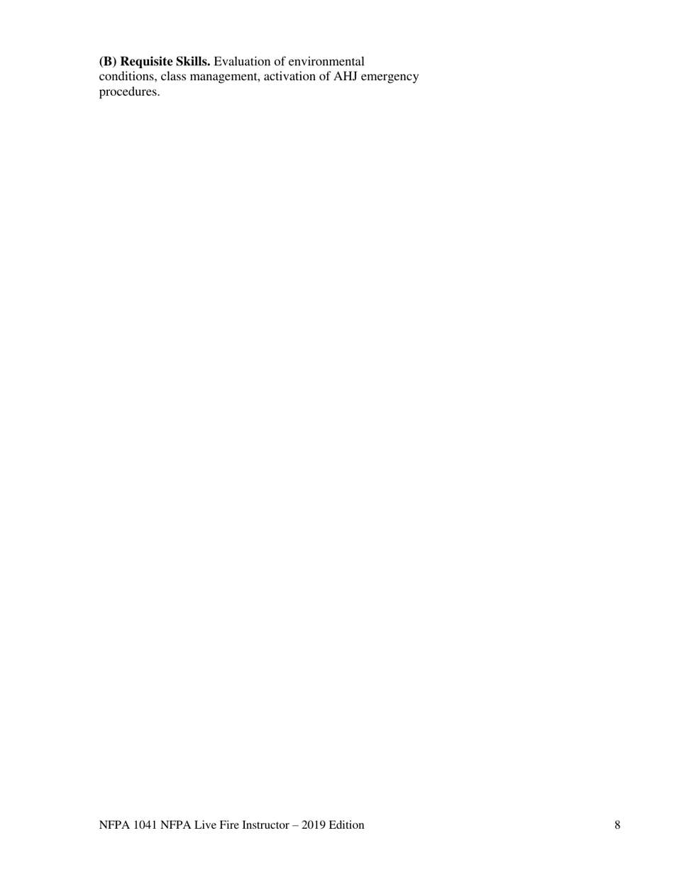 NFPA Live Fire Instructor Task Book - Oregon, Page 8