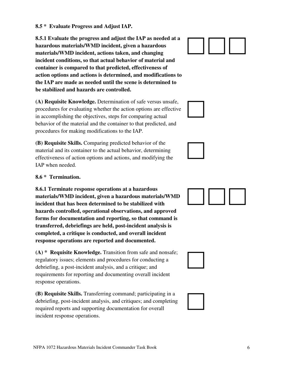 Oregon NFPA Hazardous Materials Incident Commander Task Book Fill Out, Sign Online and
